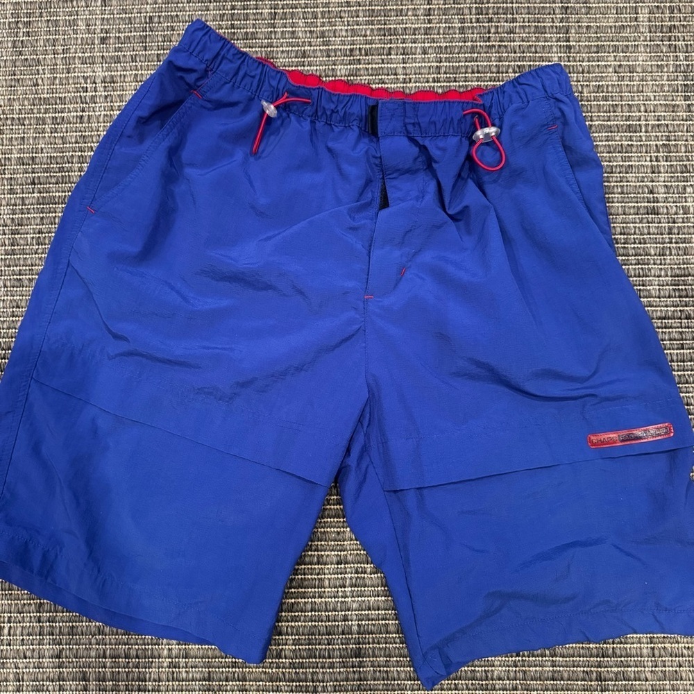 Vintage Chaps Cargo Shorts Blue with Red Details